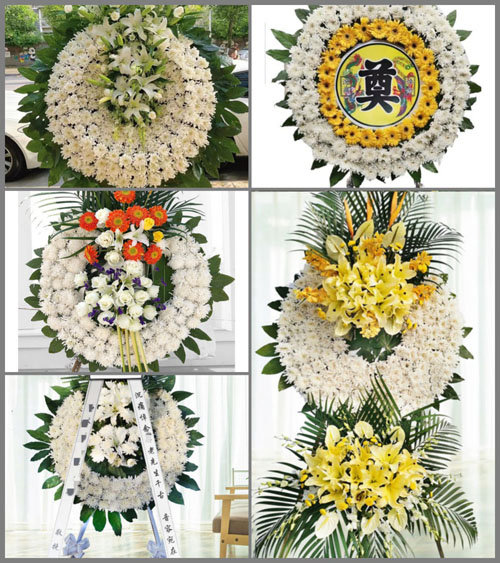 广东广州市花都区花山镇红群村花圈速递