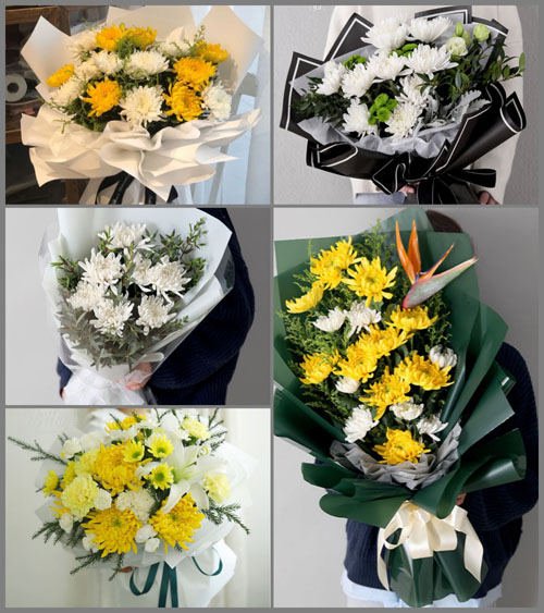 广东广州市花都区花山镇红群村白事花束代送